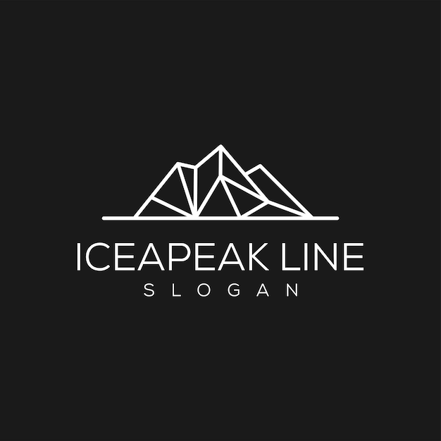 山冰山标志logo