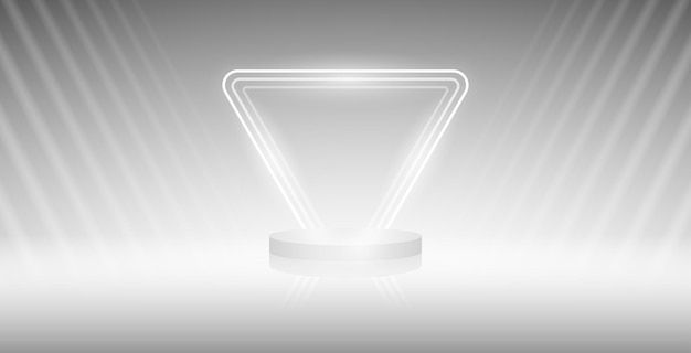 华丽的霓虹灯产品展台展示背景