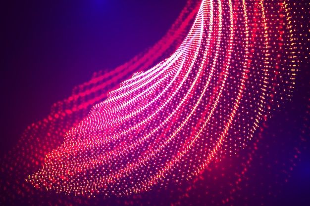 科技感绚丽粒子光效背景