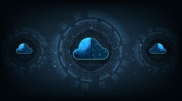 云服务科技数据背景
