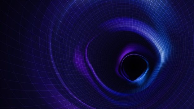 科幻隧道虫洞科技背景