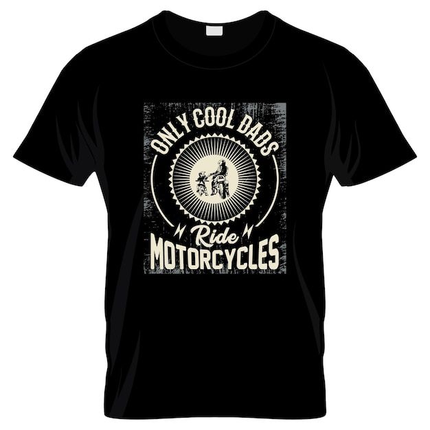 摩托车T恤图案花纹模板