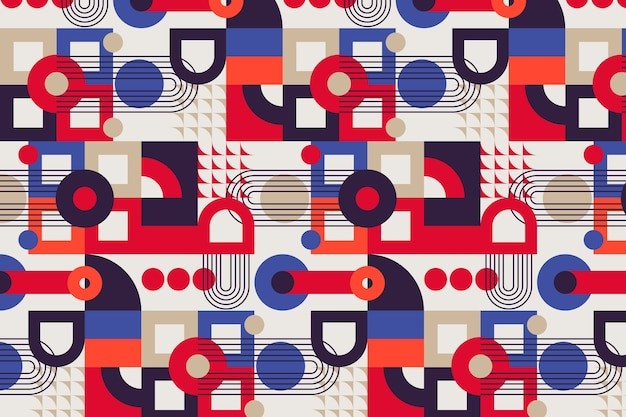 平面几何抽象花纹图案