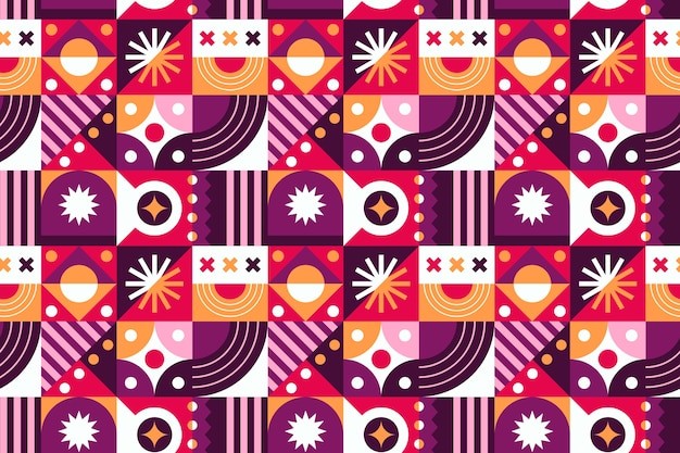 平面几何抽象花纹图案