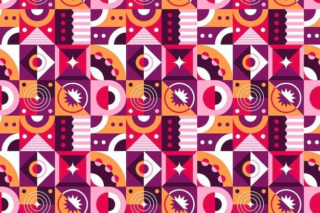 平面几何抽象花纹图案