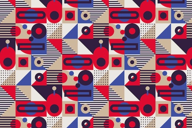 平面几何抽象花纹图案