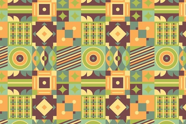 平面几何抽象花纹图案