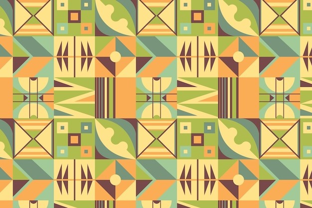 平面几何抽象花纹图案