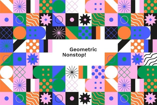 平面几何抽象花纹图案