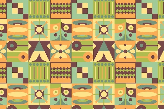 平面几何抽象花纹图案