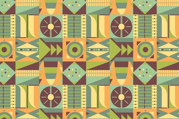 平面几何抽象花纹图案