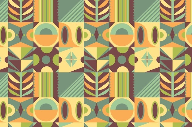 平面几何抽象花纹图案