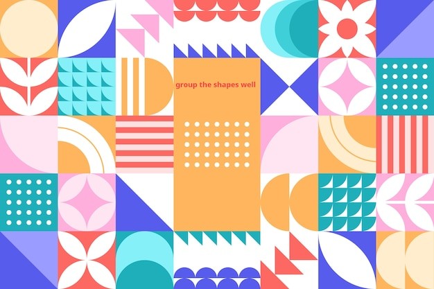 平面几何抽象花纹图案