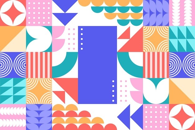 平面几何抽象花纹图案