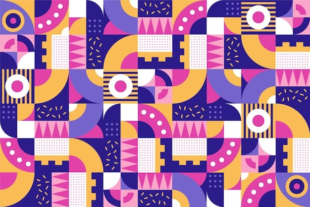平面几何抽象花纹图案