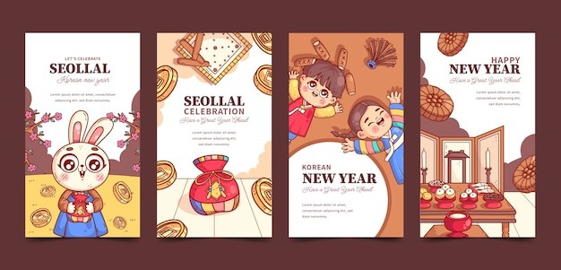 2023年新年春节兔年海报