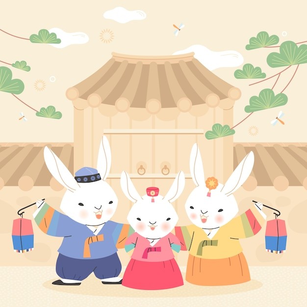 2023年新年春节兔年兔子