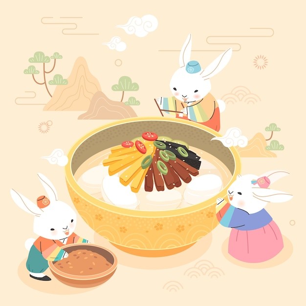 2023年新年春节兔年兔子