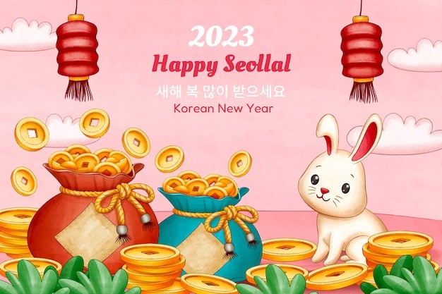 2023年新年春节兔年兔子