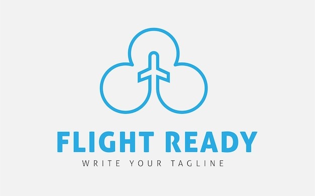 云飞机标志logo