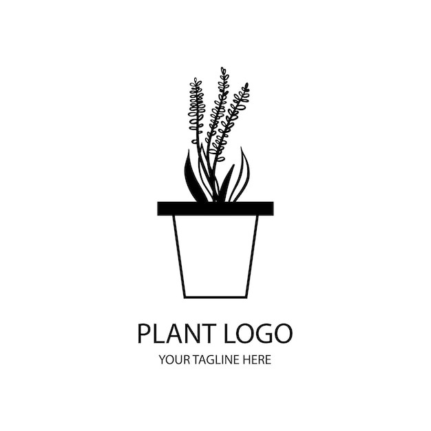 植物花朵盆栽标志logo