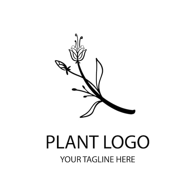 植物花朵盆栽标志logo