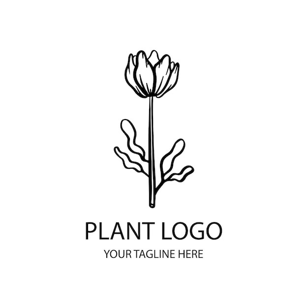植物花朵盆栽标志logo