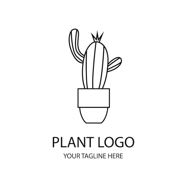 植物花朵盆栽标志logo