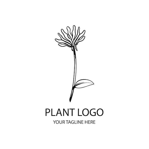 植物花朵盆栽标志logo