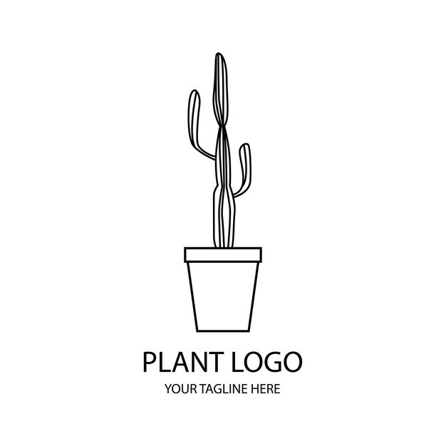 植物花朵盆栽标志logo