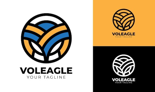 鹰眼排球标志logo