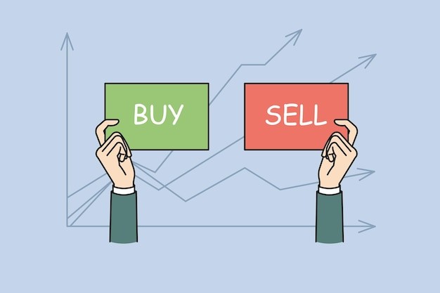 商业卖买描边插画