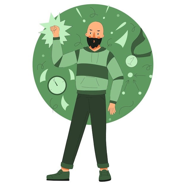 外交官人物mbti插画