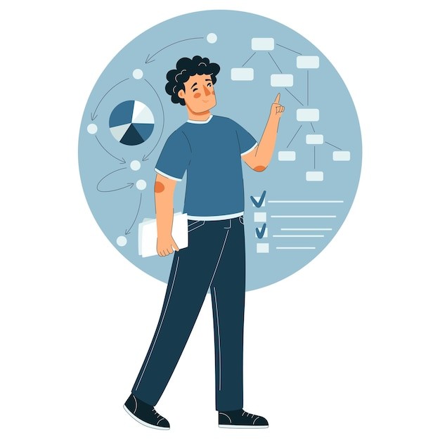 分析师角色mbti插画