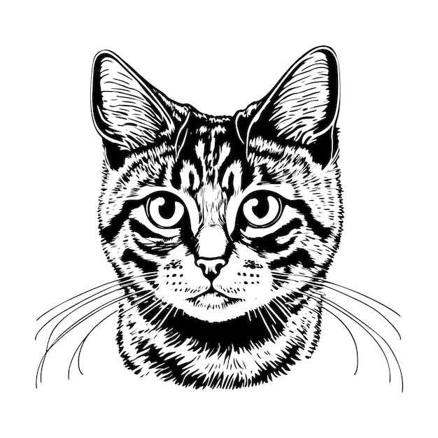 猫头插画