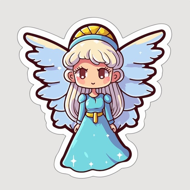 可爱的小精灵小天使卡通人物插画