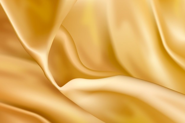 绸缎丝绸布纹金色背景