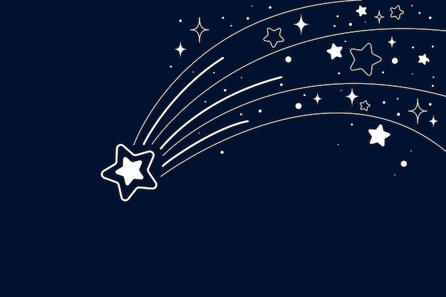星星流星背景