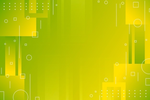 抽象图形绿色渐变背景