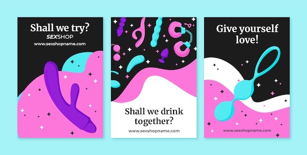 成年人用品广告海报模板