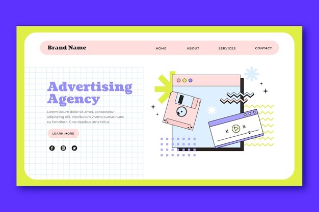 复古元素网页设计模板