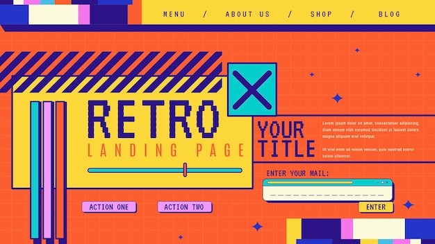 复古元素网页设计模板