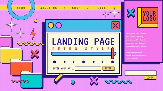 复古元素网页设计模板