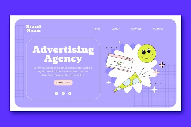 复古元素网页设计模板