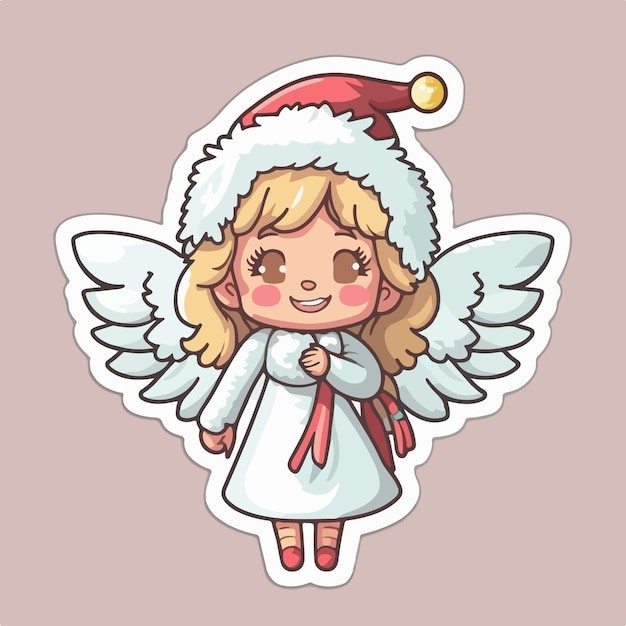 可爱的小精灵小天使卡通人物插画