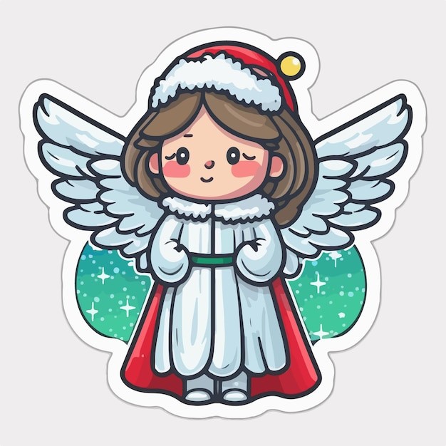 可爱的小精灵小天使卡通人物插画