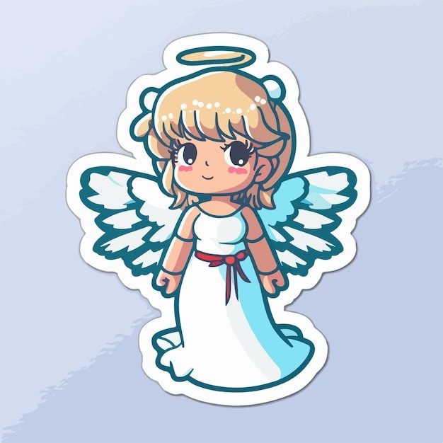 可爱的小精灵小天使卡通人物插画