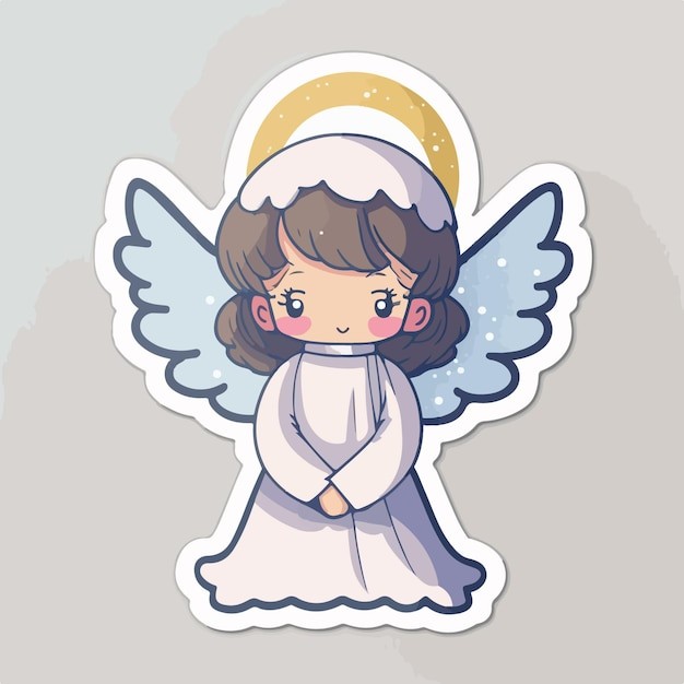 可爱的小精灵小天使卡通人物插画