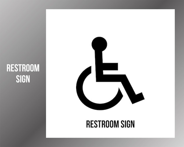 残疾人厕所标志图标