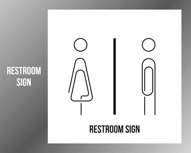 男女卫生间洗手间厕所标志图标